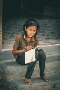 girl, education, study, child, portrait, book